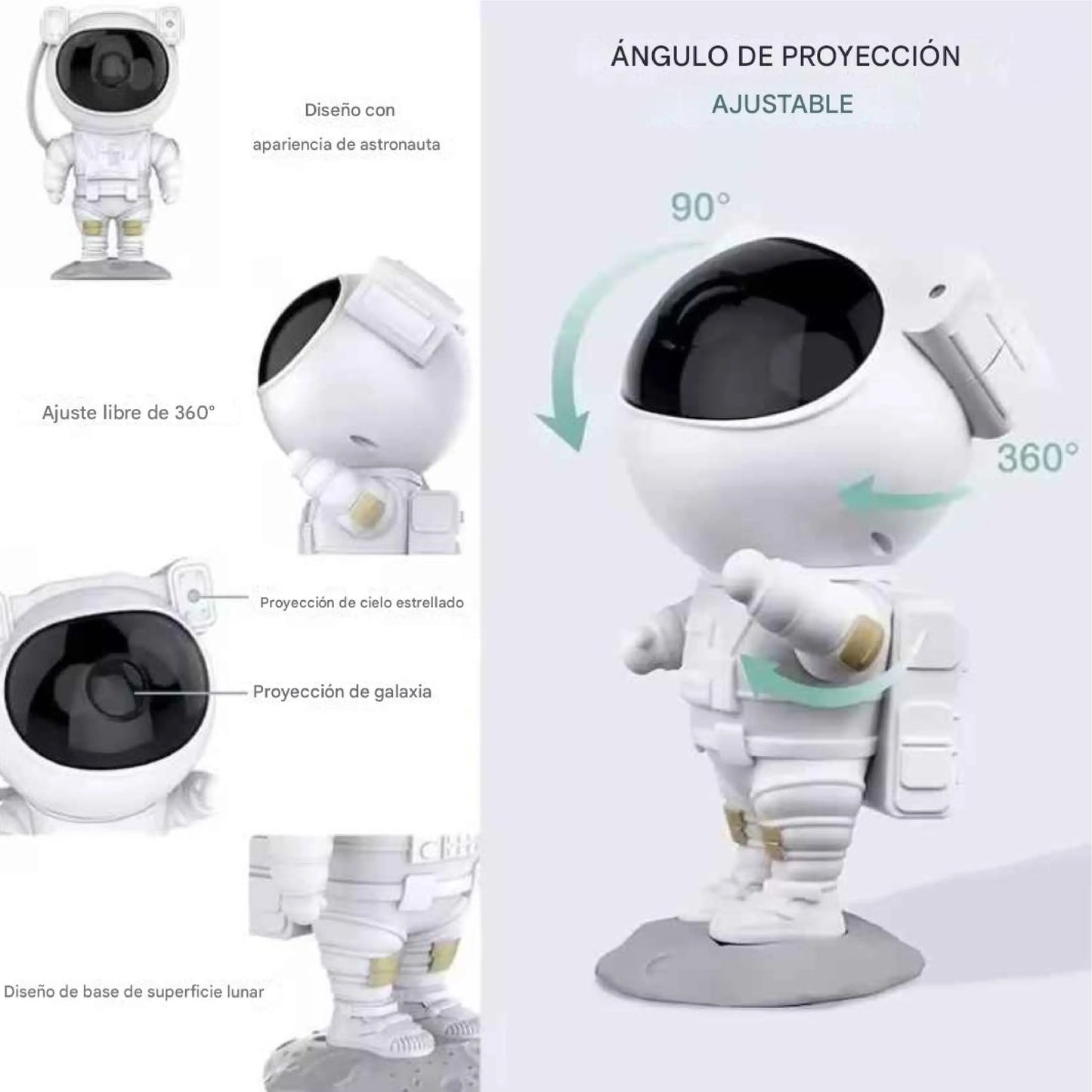 Proyector Astronauta Cielo Estrellado