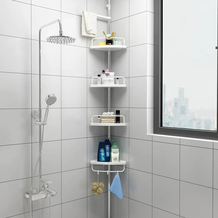 Estante Esquinero de baño - DEJA EL DESORDEN ATRAS, MANTÉN TODOS TUS PRODUCTOS EN UN LUGAR