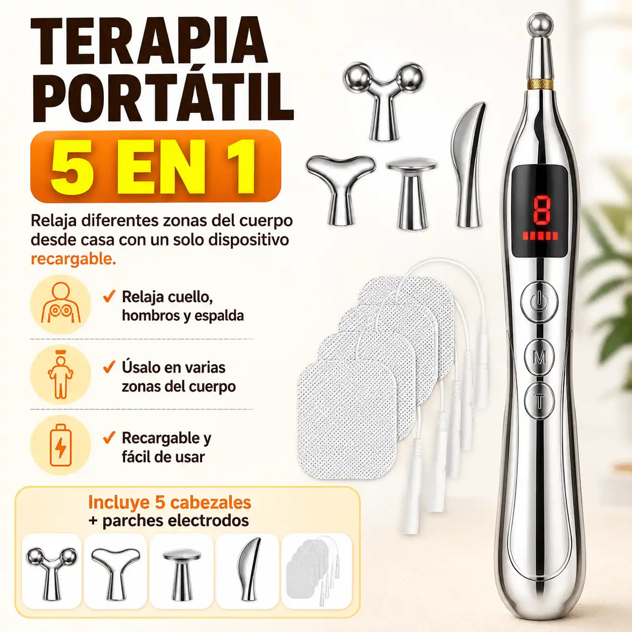 Kit de Terapia Corporal 5 en 1 – Convierte el cansancio en alivio – En pocos minutos al día