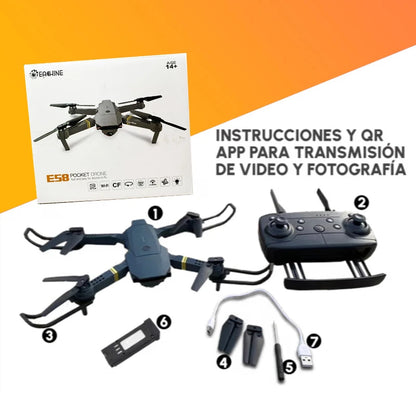 Drone Ultra HD E58 | El Regalo Perfecto Para Navidad 🎁