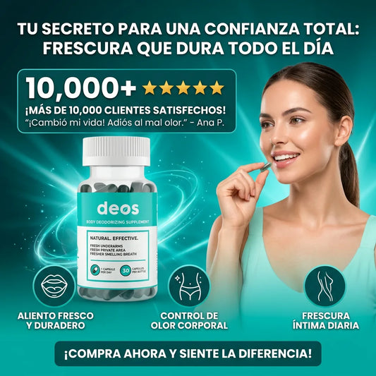 DEOS | Controla los olores del cuerpo desde adentro