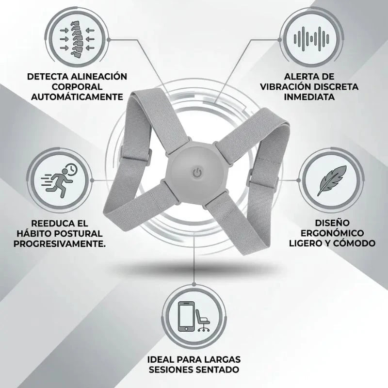 CORRECTOR DE HÁBITO DE MALA POSTURA CON SENSOR Y VIBRACIÓN