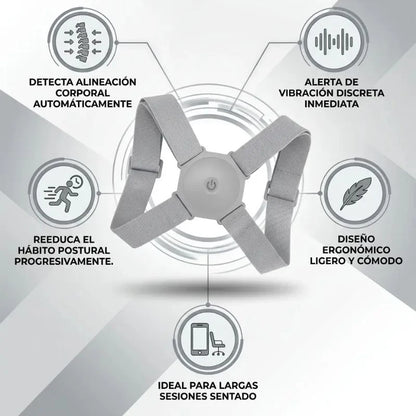 CORRECTOR DE HÁBITO DE MALA POSTURA CON SENSOR Y VIBRACIÓN