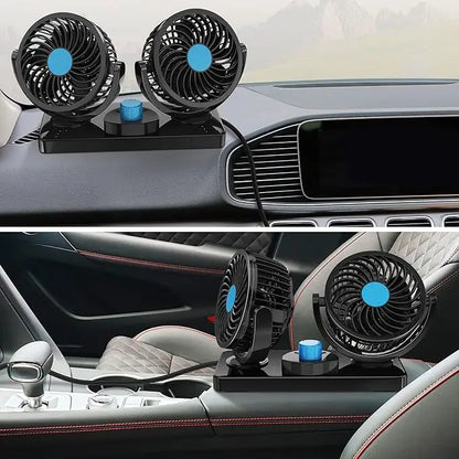 VENTILADOR DOBLE PARA CARRO