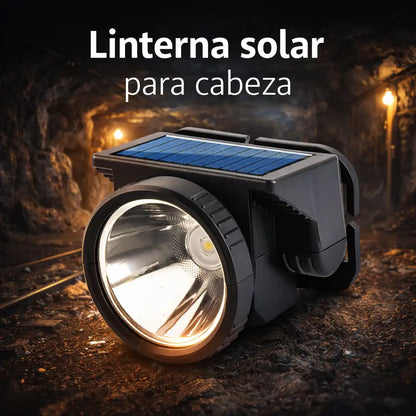Linterna solar para cabeza WH-9958A – Respaldo para operaciones mineras