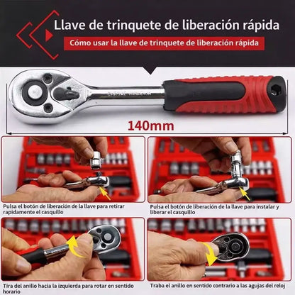 Set de Herramientas HE-030 46 Piezas – Reparaciones Profesionales en tu Propia Casa