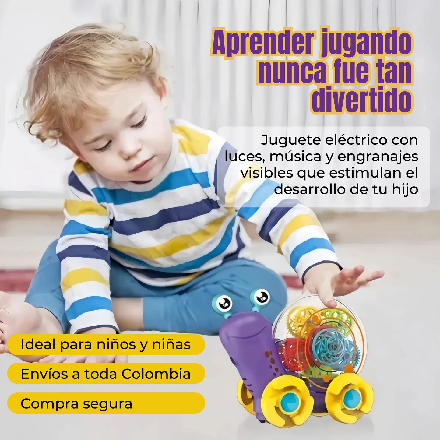 Caracol electrico con luz