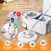 TRAPEADOR PRO | 2 Mopas lavables + Balde con Ruedas