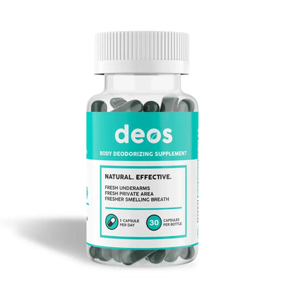 Suplemento Desodorante Natural DEOS™ | Elimina el mal olor corporal desde la raiz
