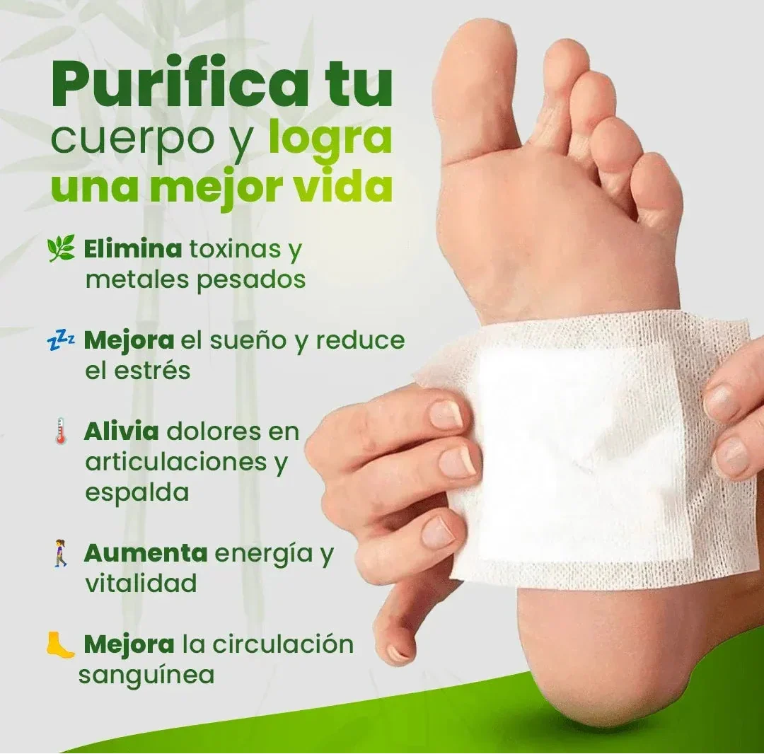 50 Parches Kinoki |Eliminan y Desintoxican tu cuerpo desde la 1era semana