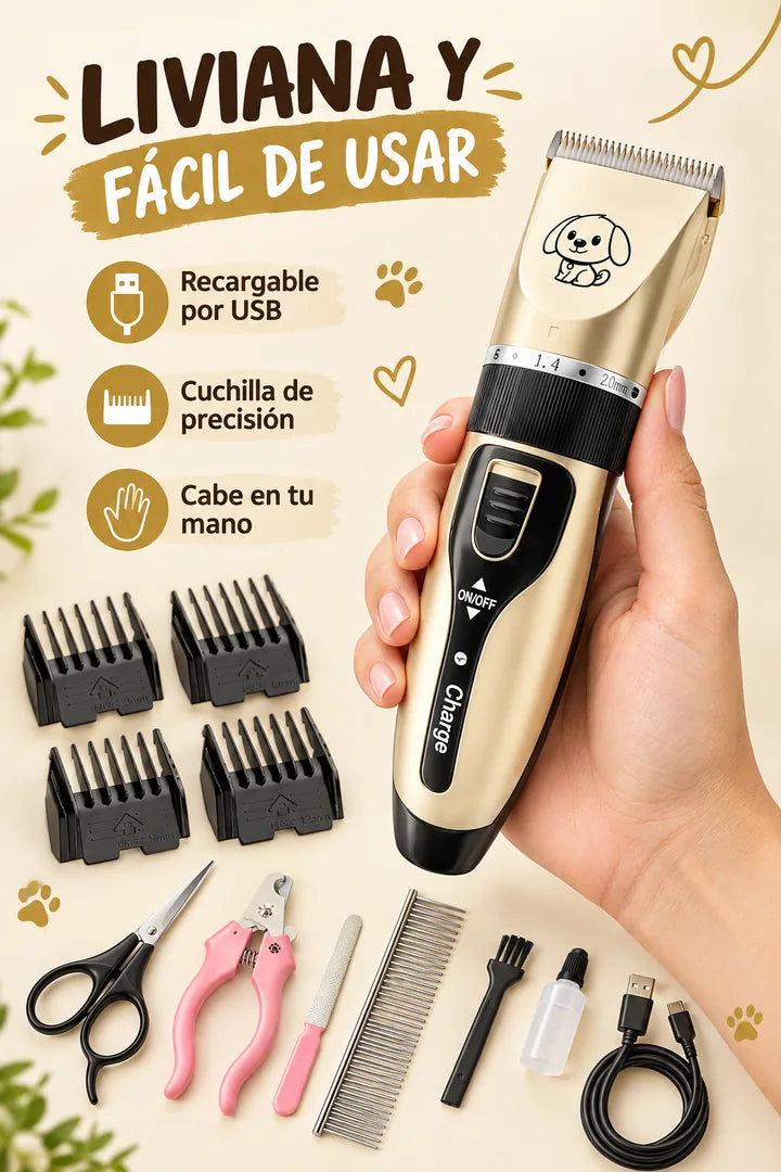 Liviana y fácil de usar: recargable por USB, cuchilla de precisión, cabe en tu mano