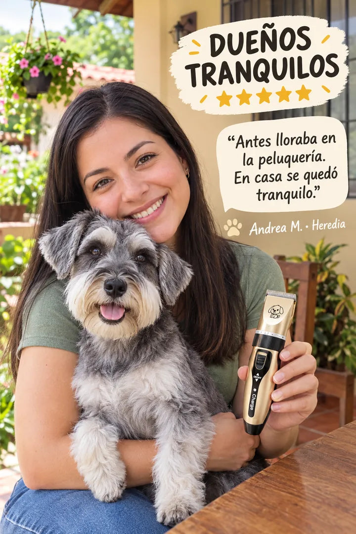 Dueños tranquilos: antes lloraba en la peluquería, en casa se quedó tranquilo