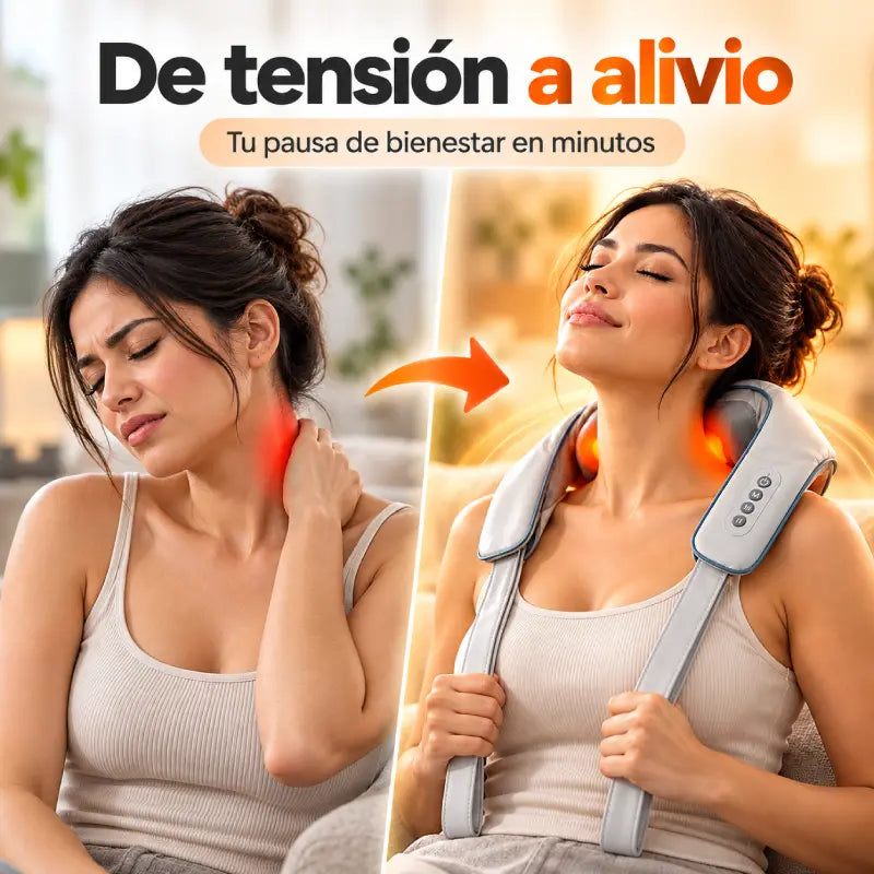 Masajeador Cervical FZ66: liberá la tensión del día y relajá cuello y hombros en minutos.
