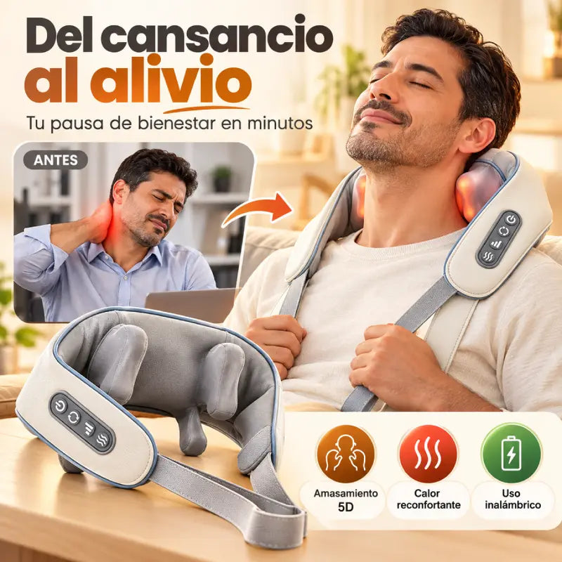Masajeador Cervical FZ66: liberá la tensión del día y relajá cuello y hombros en minutos.