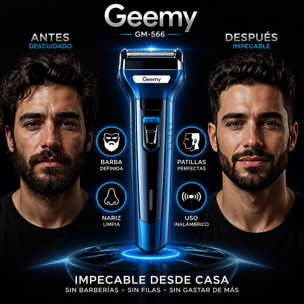 Mantén tu barba, patillas y nariz impecables en minutos desde casa.