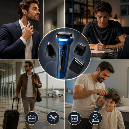 Mantén tu barba, patillas y nariz impecables en minutos desde casa.