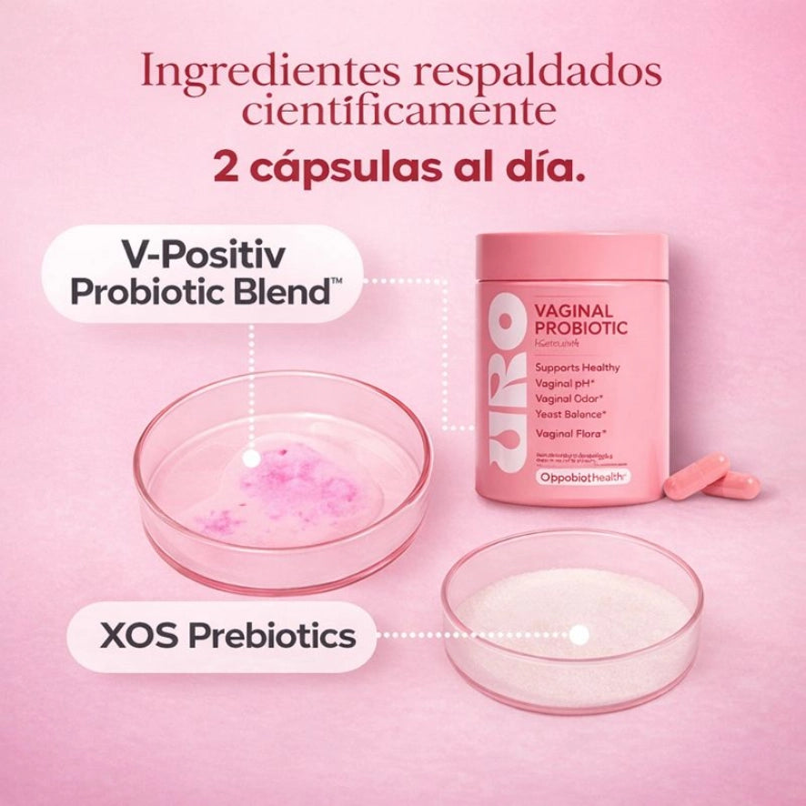 URO – Probiótico Vaginal para Frescura y Equilibrio Íntimo (60 Cápsulas)
