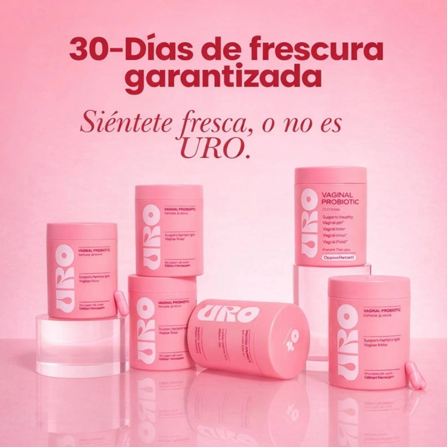 URO – Probiótico Vaginal para Frescura y Equilibrio Íntimo (60 Cápsulas)