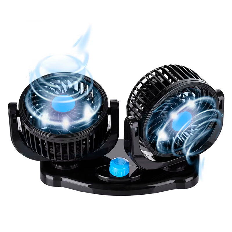 Ventilador Doble para Auto – Frescura Inmediata en Cada Viaje ❄️🚗
